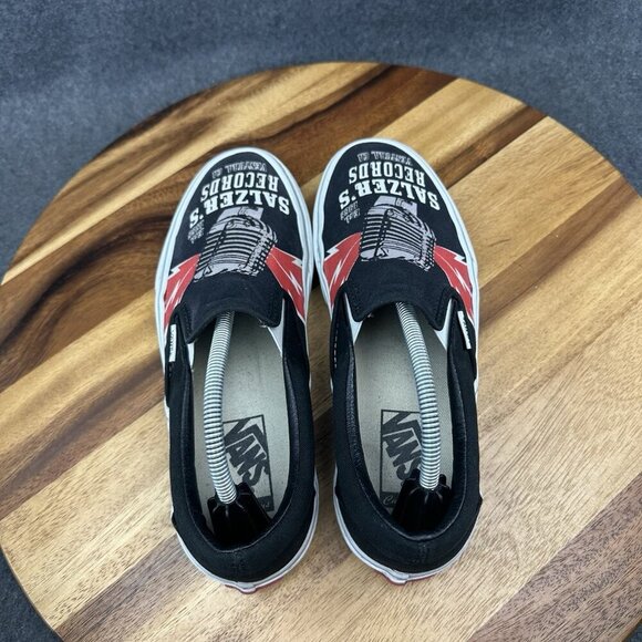 Vans Salzer's Records Ventura CA Foot the Bill Custom X You Slip On Mens 7 - Picture 7 of 16